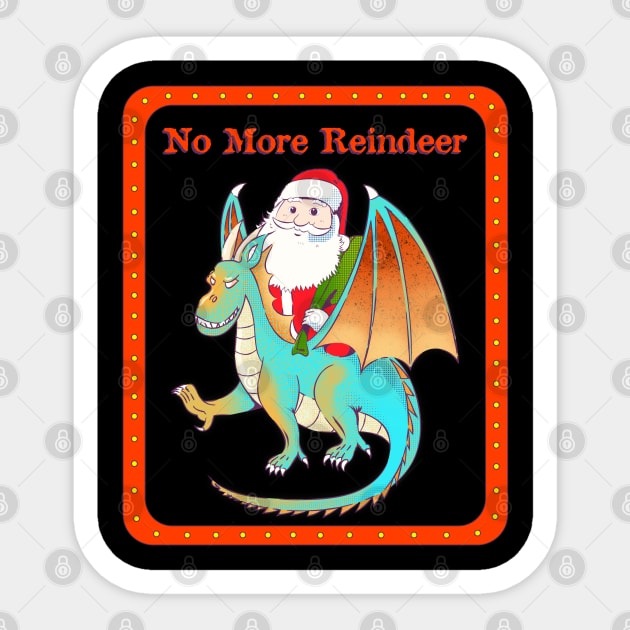 No More Reindeer Sticker by cutequokka